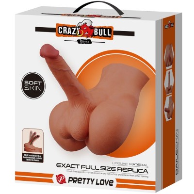 CRAZY BULL - MASTURBADOR REALISTA NATURAL RHYNE BACK - D-242727 - Dona Pimenta