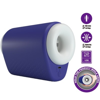 PRETTY LOVE - DJ LADY MASTURBADOR MASCULINO COM VIBRAÇÃO 5 AJUSTES ROXO - D-242711 - Dona Pimenta