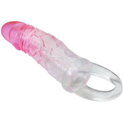 PRETTY LOVE - ODES REALISTA 2 CM BAINHA DE AMPLIAÇÃO PARA PÉNIS ROSA - D-242733 - Dona Pimenta