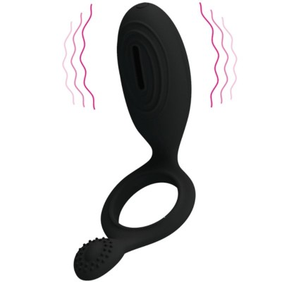 PRETTY LOVE ANILLO VIBRADOR CON ESTIMULADOR ETHEL - D-211741 - Dona Pimenta
