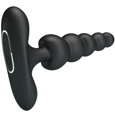 PRETTY LOVE - VIBRADOR ANAL SIDNEY 10 VIBRAÇÕES PRETO - D-242713 - Dona Pimenta