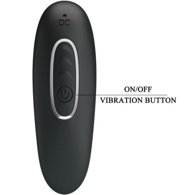 PRETTY LOVE - VIBRADOR ANAL SIDNEY 10 VIBRAÇÕES PRETO - D-242713 - Dona Pimenta