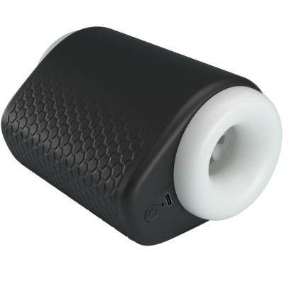 PRETTY LOVE - DJ GIRL MASTURBADOR MASCULINO COM VIBRAÇÃO 5 CONFIGURAÇÕES NEGRO - D-242715 - Dona Pimenta