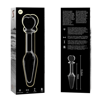 NEBULA SERIES BY IBIZA- MODELO 7 ANAL PLUG VIDRO BOROSILICADO 13,5X3CM