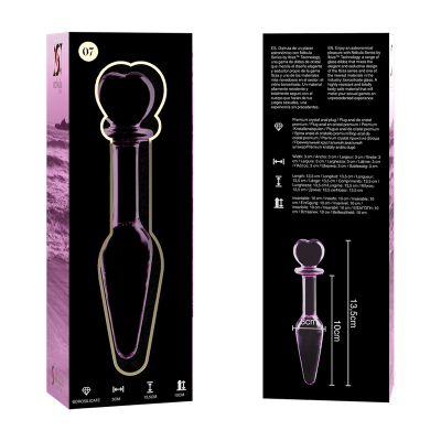 NEBULA SERIES BY IBIZA- MODELO 7 ANAL PLUG VIDRO BOROSILICADO 13,5X3CM