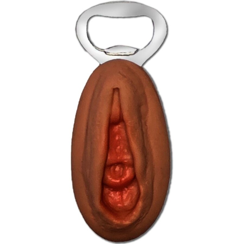 DIABLO PICANTE - ABRIDOR EM FORMA DE VAGINA MULATO - D-242746 - Dona Pimenta
