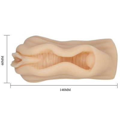 MINI MASTURBADOR MASCULINO DISEÑO LABIOS VAGINA - D-211763 - Dona Pimenta