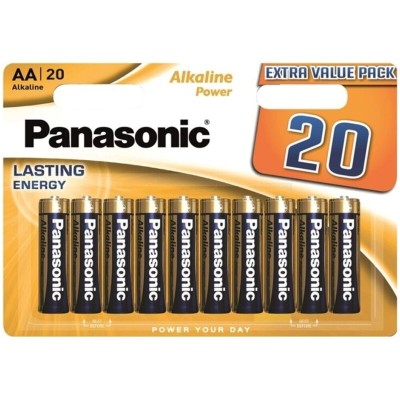 PANASONIC - BATERIA ALCALINA BRONZE AA LR6 BLISTER*20 - D-242538 - Dona Pimenta
