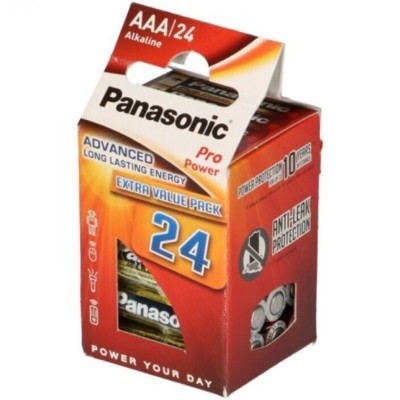 PANASONIC - PILHA AAA ALCALINAS PRO POWER LR03 PACOTE*24 - D-242546 - Dona Pimenta