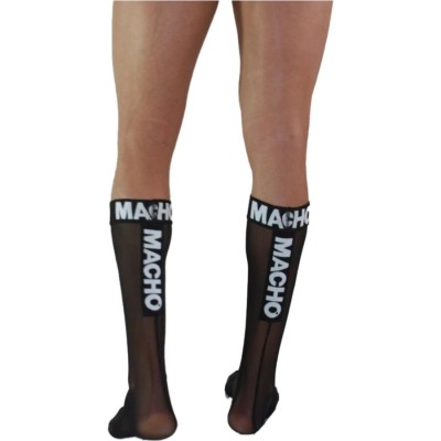 MACHO - MEIAS FINAS TAMANHO ÚNICO PRETO - D-241316 - Dona Pimenta
