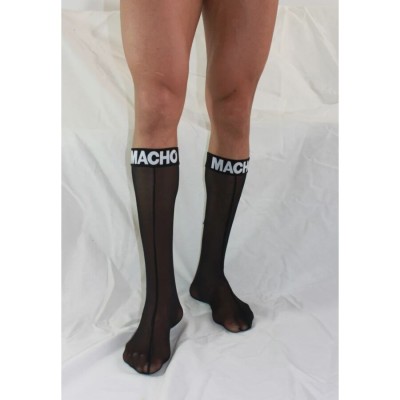 MACHO - MEIAS FINAS TAMANHO ÚNICO PRETO - D-241316 - Dona Pimenta