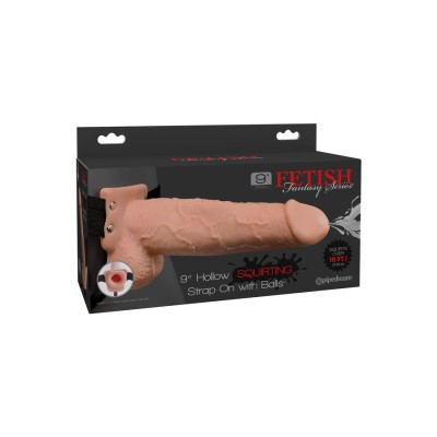 FETISH FANTASY 9  ARNÉS CON PENE REALISTICO EYACULADOR  22,9CM - D-225279 - Dona Pimenta