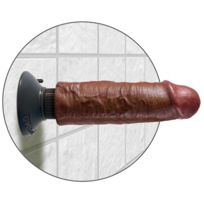 KING COCK - GALO VIBRANTE MARROM 15,24 CM - PD5401-29 - Dona Pimenta