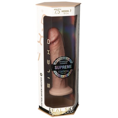 SILEXD - MODELO DE PÉNIS REALÍSTICO 2 SILICONE TERMORATIVO PREMIUM 19 CM - D-242945 - Dona Pimenta