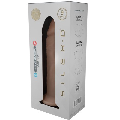 SILEXD - MODELO DE PÉNIS REALISTA 9 SILICONE LÍQUIDO 22,8 CM - D-242946 - Dona Pimenta
