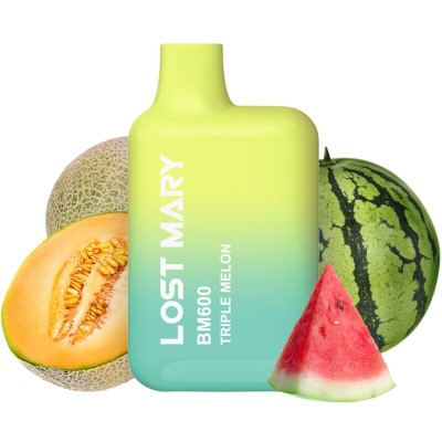 LOST MARY - BM600 NICOTINE VAPER 2% DESCARTÁVEL TRIPLO MELÃO - D-242682 - Dona Pimenta