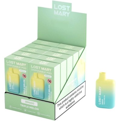 LOST MARY - BM600 NICOTINE VAPER 2% DESCARTÁVEL TRIPLO MELÃO - D-242682 - Dona Pimenta