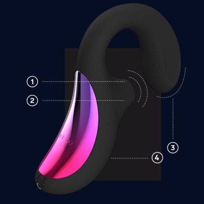 LELO - ENIGMA CRUISE DUPLO ESTIMULAO SONIC MASSAGER PRETO - D-231336 - Dona Pimenta