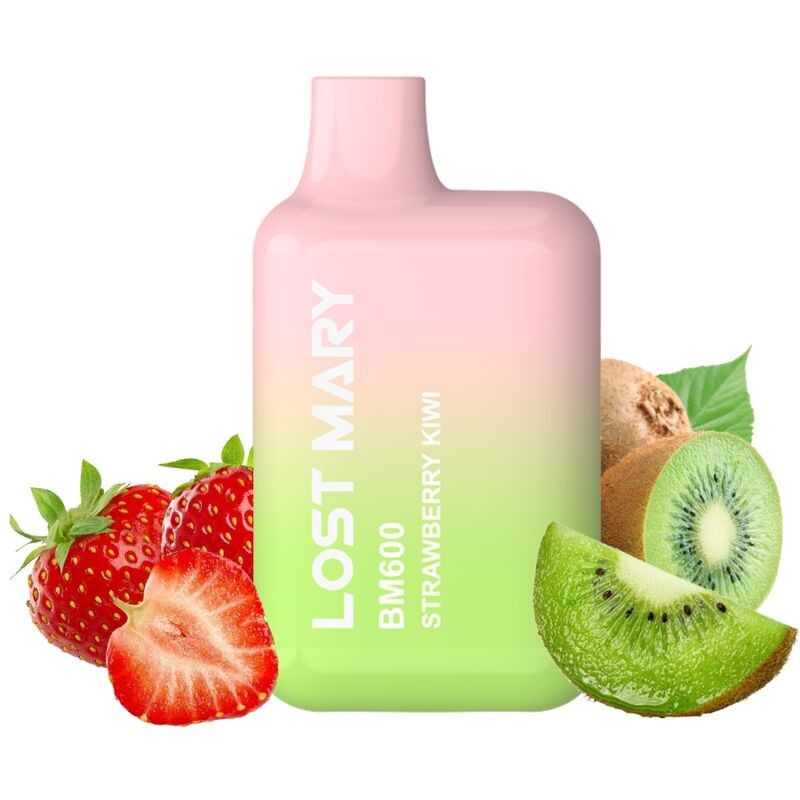 LOST MARY - BM600 NICOTINA VAPER 2% DESCARTÁVEL MORANGO KIWI - D-242686 - Dona Pimenta LOST MARY - BM600 NICOTINA VAPER 2% DESCARTÁVEL MORANGO KIWI - D-242686 - Dona Pimenta