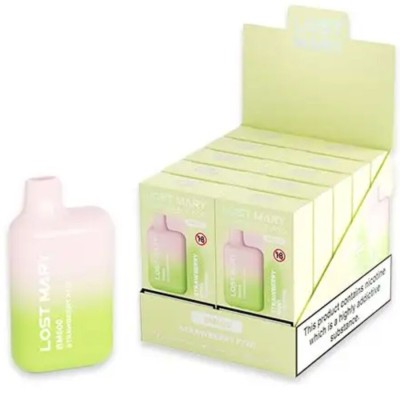 LOST MARY - (EXPOSITOR PROFESSIONAL PACK -10 UNIDADES) BM600 NICOTINE VAPER 2% DESCARTÁVEL MORANGO KIWI - D-242686.PACK - Dona P