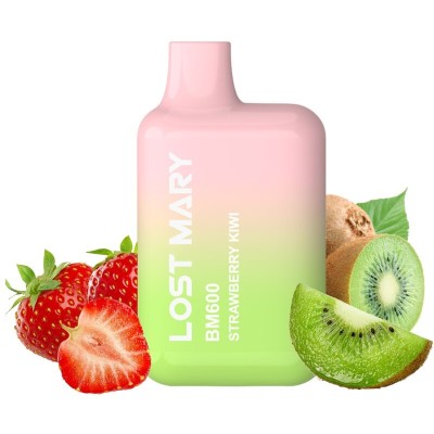 LOST MARY - (EXPOSITOR PROFESSIONAL PACK -10 UNIDADES) BM600 NICOTINE VAPER 2% DESCARTÁVEL MORANGO KIWI - D-242686.PACK - Dona P
