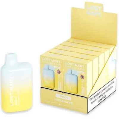 LOST MARY - (EXPOSITOR PROFESSIONAL PACK -10 UNIDADES) BM600 NICOTINE VAPER 2% DESCARTÁVEL ABACAXI ICE - D-242688.PACK - Dona Pi
