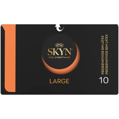 SKYN - PRESERVATIVOS GRANDES COM AJUSTE EXTRA 10 UNIDADES - D-243342 - Dona Pimenta