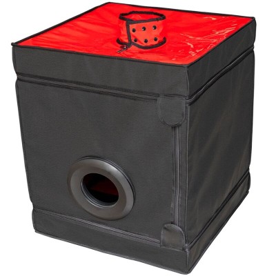 SECRET DOME - KINK CLUB CABINA BUKKAKE PRETO E VERMELHO - D-241940 - Dona Pimenta