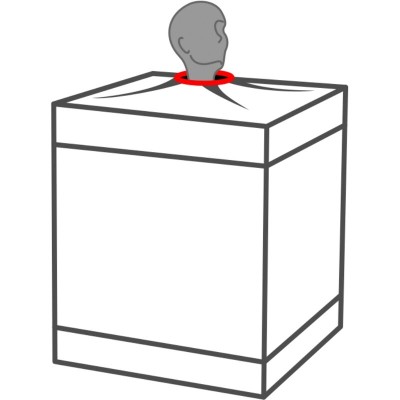 SECRET DOME - KINK CLUB CABINA BUKKAKE PRETO E VERMELHO - D-241940 - Dona Pimenta