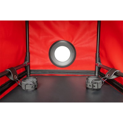 SECRET DOME - KINK CLUB CABINA BUKKAKE PRETO E VERMELHO - D-241940 - Dona Pimenta