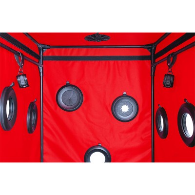 SECRET DOME - ESCÃNDALO DA CABINE DO KINK CLUB PRETO E VERMELHO - D-241944 - Dona Pimenta
