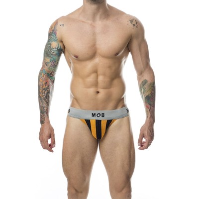 MOB - CALÇA CLASSIC JOCK STRIPE LARANJA TAMANHO G - D-243564 - Dona Pimenta