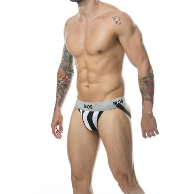 MOB - CALÇA JOKE BRANCA COM LISTRA CLÃSSICA TAMANHO G - D-243569 - Dona Pimenta