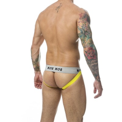 MOB - CALÇA CLASSIC JOCK STRIPE AMARELA TAMANHO G - D-243574 - Dona Pimenta