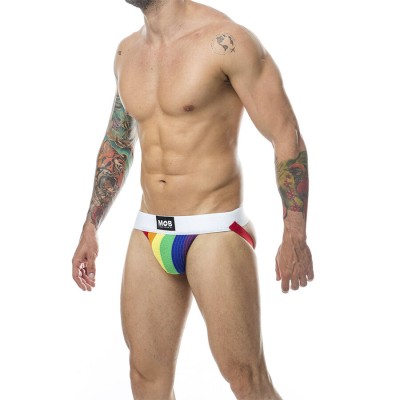 MOB - CALÇA CLASSIC JOCK STRIPE RAINBOW TAMANHO G - D-243579 - Dona Pimenta