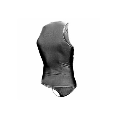 MOB - BODYSHEER PRETO TRANSPARENTE TAMANHO L/XL - D-243558 - Dona Pimenta