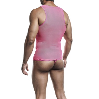 MOB - BODYSHEER ROSA TRANSPARENTE TAMANHO L/XL - D-243560 - Dona Pimenta