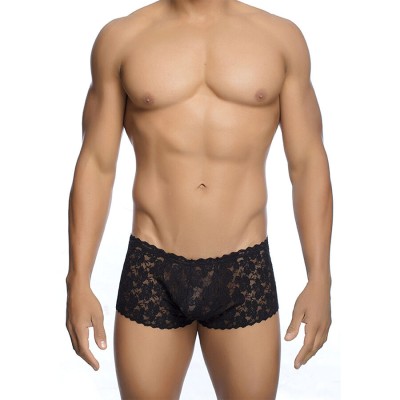 MOB - BOXER DE RENDA PRETA TAMANHO L/XL - D-243518 - Dona Pimenta