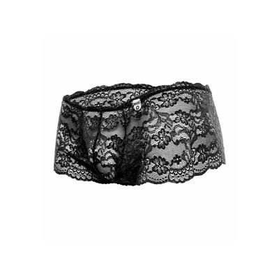 MOB - BOXER DE RENDA PRETA TAMANHO L/XL - D-243518 - Dona Pimenta