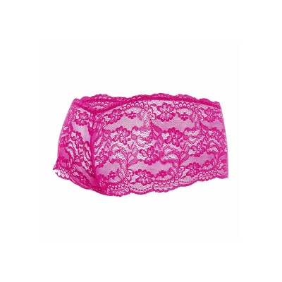 MOB - BOXER DE RENDA ROSA TAMANHO L/XL - D-243520 - Dona Pimenta