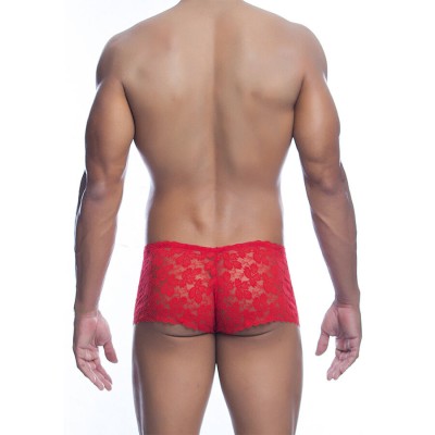 MOB - BOXER DE RENDA VERMELHA TAMANHO L/XL - D-243522 - Dona Pimenta