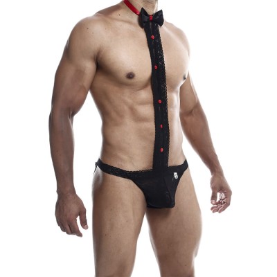 MOB - SMOKING COM TANGA DE RENDA TAMANHO L/XL - D-243474 - Dona Pimenta