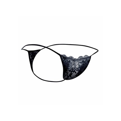 MOB - TANGA DE RENDA PRETA TAMANHO L/XL - D-243526 - Dona Pimenta