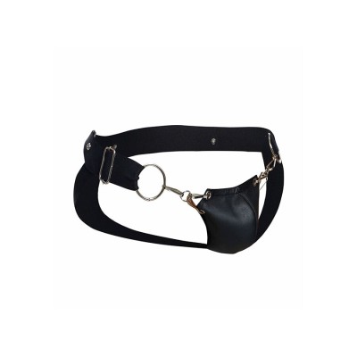 MOB - DNGEON JOCKSTRAP PRETO PRESSÃO TAMANHO ÚNICO - D-243413 - Dona Pimenta