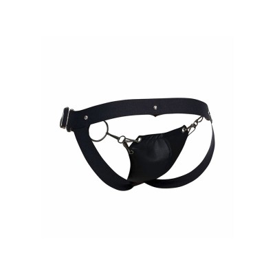 MOB - DNGEON JOCKSTRAP PRETO PRESSÃO TAMANHO ÚNICO - D-243413 - Dona Pimenta