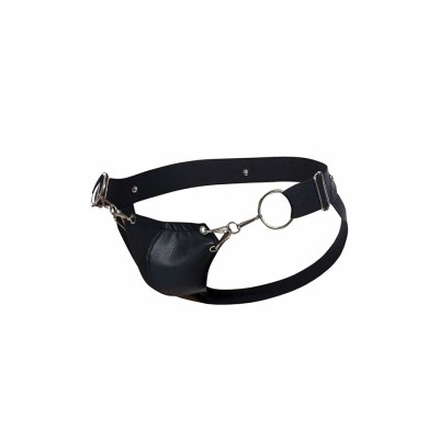 MOB - DNGEON JOCKSTRAP PRETO PRESSÃO TAMANHO ÚNICO - D-243413 - Dona Pimenta