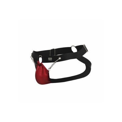 MOB - DNGEON VERMELHO JOCKSTRAP COM CORRENTES TAMANHO ÚNICO - D-243422 - Dona Pimenta