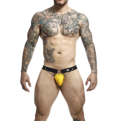 MOB - DNGEON AMARELO JOCKSTRAP COM CORRENTES TAMANHO ÚNICO - D-243423 - Dona Pimenta