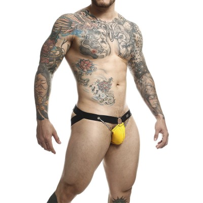 MOB - DNGEON AMARELO JOCKSTRAP COM CORRENTES TAMANHO ÚNICO - D-243423 - Dona Pimenta