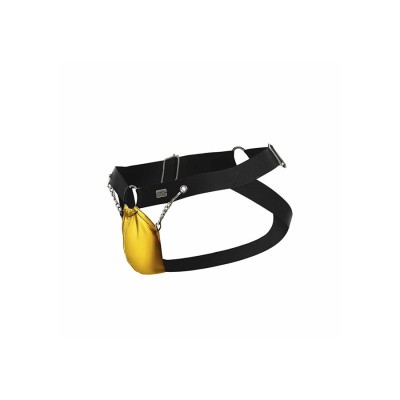MOB - DNGEON AMARELO JOCKSTRAP COM CORRENTES TAMANHO ÚNICO - D-243423 - Dona Pimenta